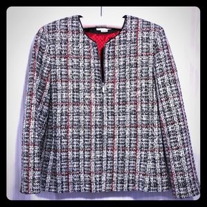 Woman’s Tweed Zipper Jacket